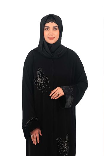 مانتو عبایی جواهر دوزی مدل پریناز